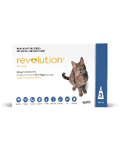 Revolution for cats 2.6-7.5kg blue