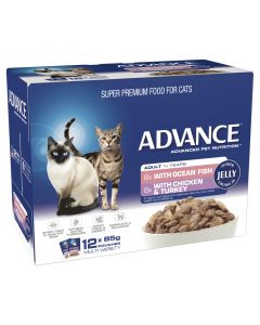 Advance Adult Cat Multi Pack Jelly 12 x 85g