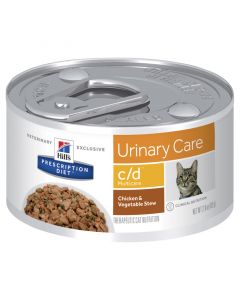 Hill's Prescription Diet Cat c/d Multicare Urinary Care Chicken & Veg Stew 24 x 82g