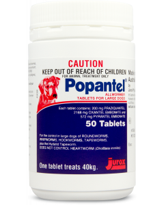 Popantel Dog Large 40kg 50 Tablets