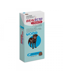 Bravecto 1 Month Large Dog 20-40kg Blue 1 Pack