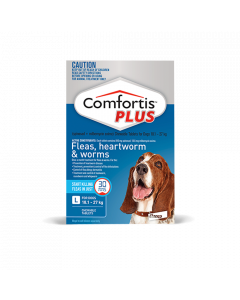 Comfortis Plus Dog Large 18.1-27kg Blue 