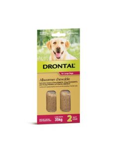 Drontal Allwormer Dog Large 35kg Chews