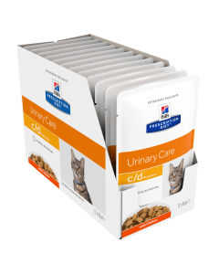 Hills Prescription Diet Cat c/d Urinary Care Multicare Chicken 12x85g Pouch