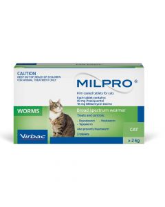 MIlpro Cat Allwormer 2 Tablets