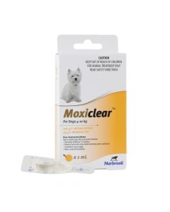 Moxiclear Dog 4-10kg Yellow