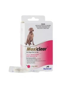 Moxiclear Dogs Over 25kg Pink