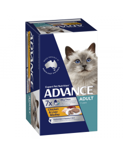 Advance Adult Cat Chicken and Liver Medley 7 x 85g
