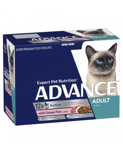 Advance Adult Cat Ocean Fish in Jelly 12 x 85g