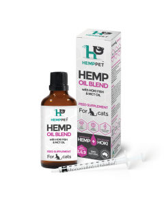 HempPet Cat Oil Blend with Hoki Fish and MCT Oil 100ml