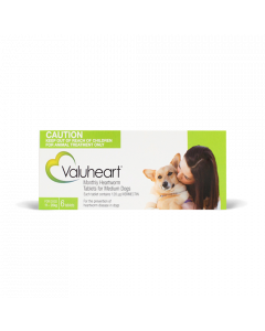 Valuheart Heartworm Tablets Dog Medium 11-20kg Green 6 Pack