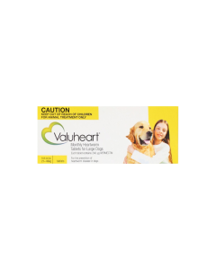 Valuheart Heartworm Tablets Dog Large 21-40kg Gold