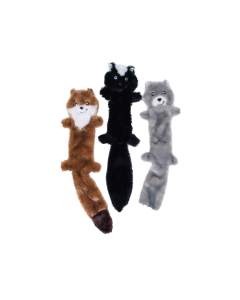 ZippyPaws Skinny Peltz Weasel, Skunk, & Wolf 45.5cm x 6cm Large 3 Pack