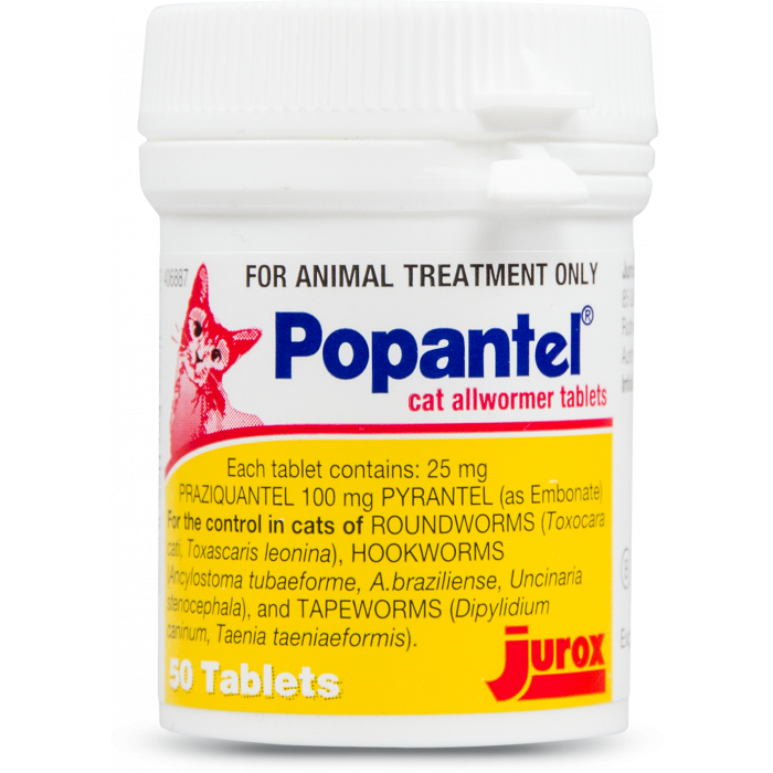 Popantel Allwormer tablets for Cats